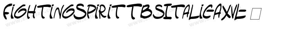 FightingSpiritTbsItalic-AxvL字体转换