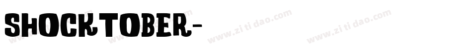 shocktober字体转换