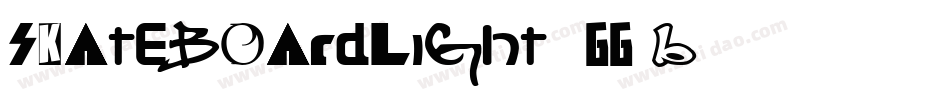 SkateboardLight-1GG0B字体转换 SkateboardLight-1GG0B字体转换