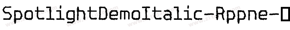 SpotlightDemoItalic-Rppne字体转换