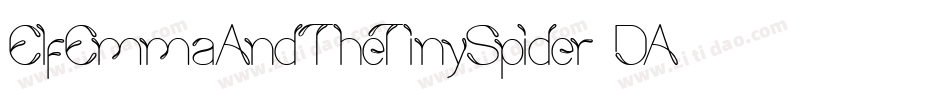 ElfEmmaAndTheTinySpider-DA99字体转换