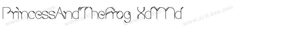 PrincessAndTheFrog-XdMd字体转换