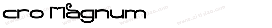 Cro-Magnum字体转换