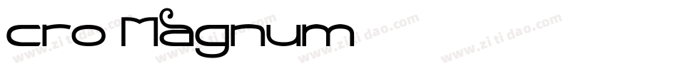 Cro-Magnum字体转换