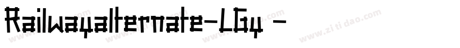 Railwayalternate-LGy4字体转换
