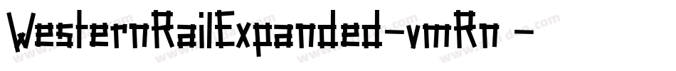 WesternRailExpanded-vmRn7字体转换