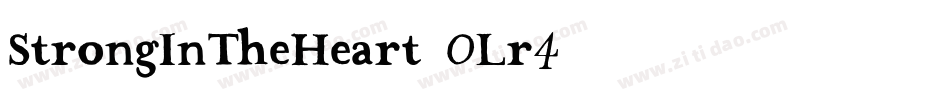 StrongInTheHeart-0Lr4字体转换