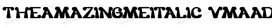 TheAmazingMeItalic-vmAAD字体转换 TheAmazingMeItalic-vmAAD字体转换