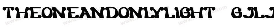TheOneAndOnlyLight-1GjLj字体转换