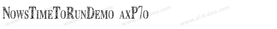 NowsTimeToRunDemo-axP7o字体转换