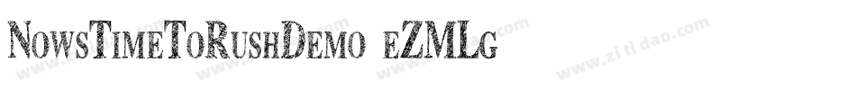 NowsTimeToRushDemo-eZMLg字体转换