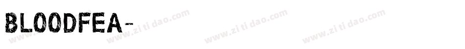 BLOODFEA字体转换