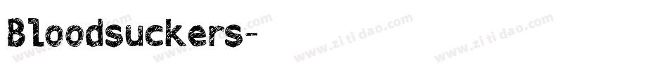 Bloodsuckers字体转换