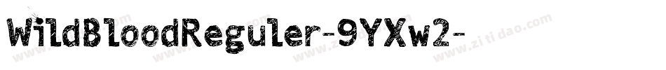 WildBloodReguler-9YXw2字体转换