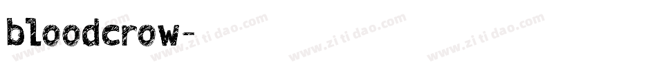 bloodcrow字体转换