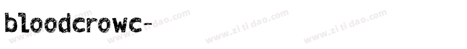 bloodcrowc字体转换