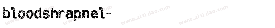 bloodshrapnel字体转换