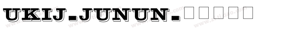 UKIJ-Junun字体转换