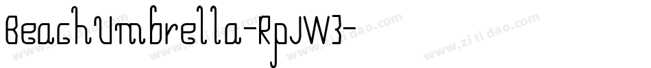 BeachUmbrella-RpJW3字体转换
