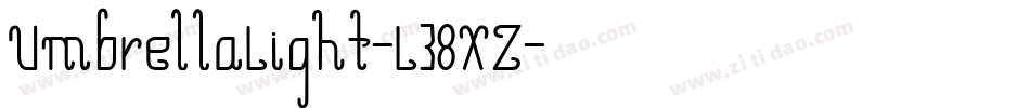 UmbrellaLight-L38XZ字体转换