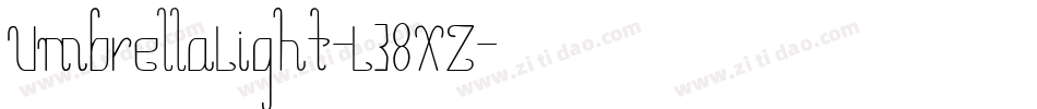 UmbrellaLight-L38XZ字体转换