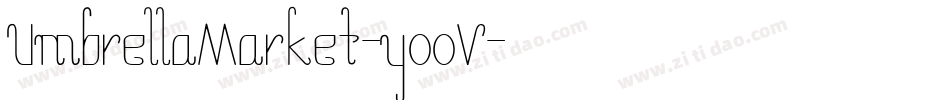 UmbrellaMarket-yooV字体转换