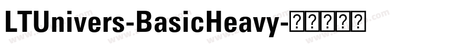 LTUnivers-BasicHeavy字体转换