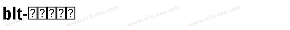 blt字体转换