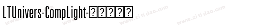 LTUnivers-CompLight字体转换