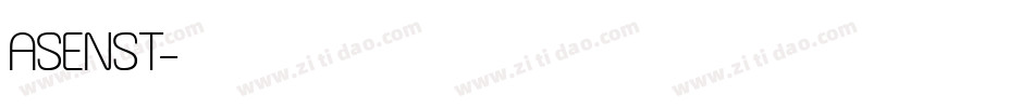 ASENST字体转换