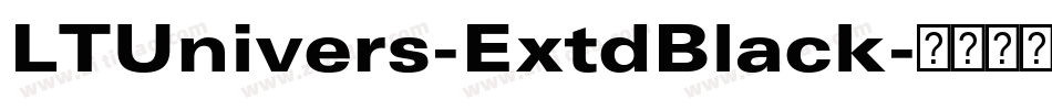 LTUnivers-ExtdBlack字体转换