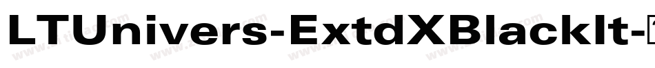LTUnivers-ExtdXBlackIt字体转换