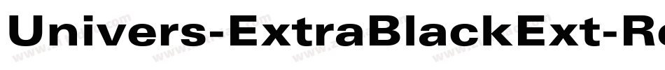 Univers-ExtraBlackExt-Regular字体转换