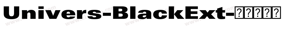 Univers-BlackExt字体转换
