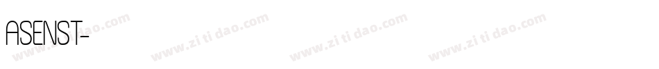 ASENST字体转换
