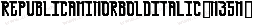 RepublicaMinorBoldItalic-n35M字体转换