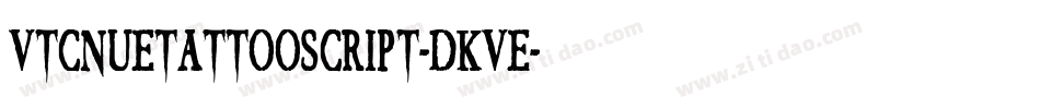 VtcNuetattooscript-dKVE字体转换