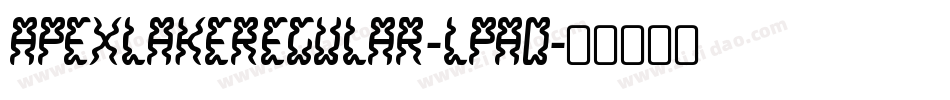 ApexLakeRegular-LPaD字体转换