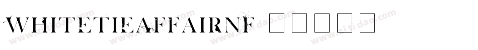 WhiteTieAffairNF字体转换