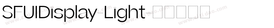 SFUIDisplay-Light字体转换