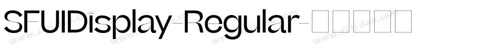 SFUIDisplay-Regular字体转换