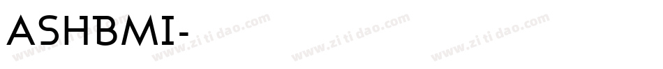 ASHBMI字体转换
