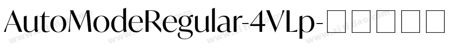 AutoModeRegular-4VLp字体转换