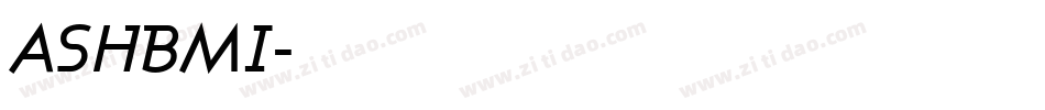 ASHBMI字体转换
