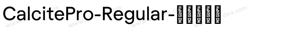 CalcitePro-Regular字体转换
