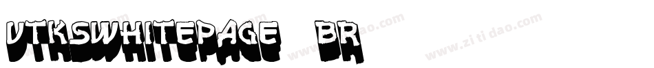 VtksWhitePage-9BR2字体转换