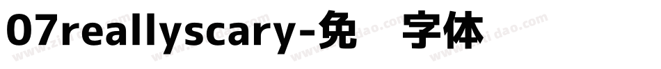07reallyscary字体转换