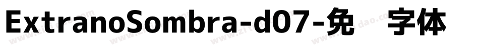 ExtranoSombra-d07字体转换