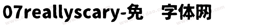 07reallyscary字体转换