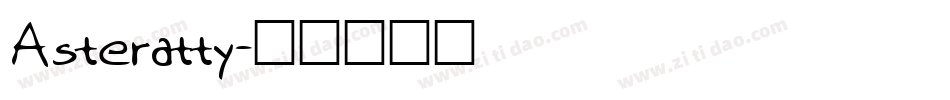 Asteratty字体转换
